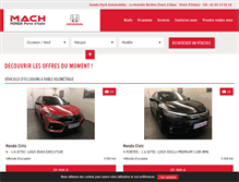 Tablet Screenshot of mach-automobiles.com